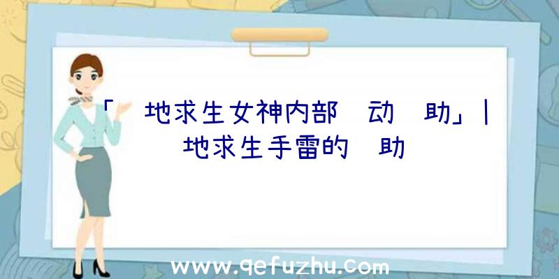 「绝地求生女神内部驱动辅助」|绝地求生手雷的辅助线